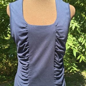 ModCloth - Navy blue ruched tank